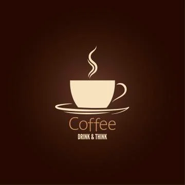 Coffee cup design icon background Stock Illustration