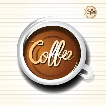 Coffee cup doodle Illustrazione stock
