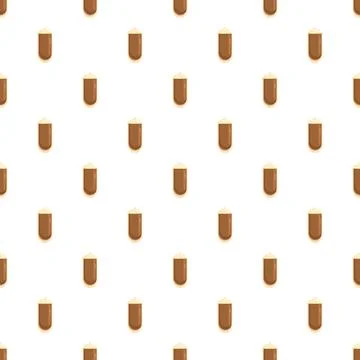 Coffee cup drinks brown flat design pattern Stockillustratie