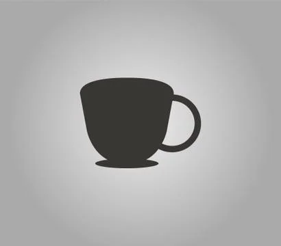 Coffee cup in flat design Stock Illustration