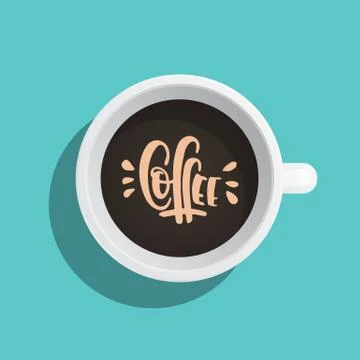 Coffee cup flat Stock Illustration