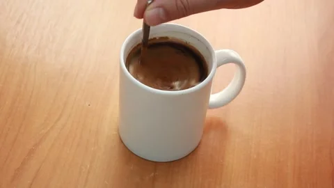 Coffee in a cup Stock Footage 147266058