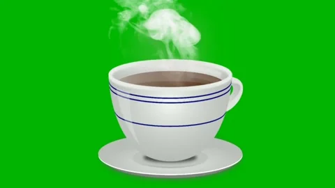 Coffee Cup Green Screen Animation Stock video Footage Stock Footage 263115154