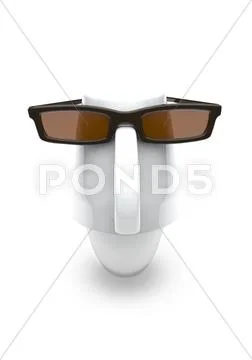 Coffee cup guy Stock Illustration