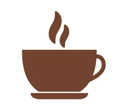 Coffee cup icon. Flat vector.Isolated on white background. Stock Illustration