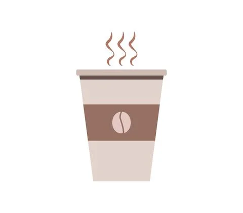 Coffee cup icon illustrated in vector on white background Stock Illustration