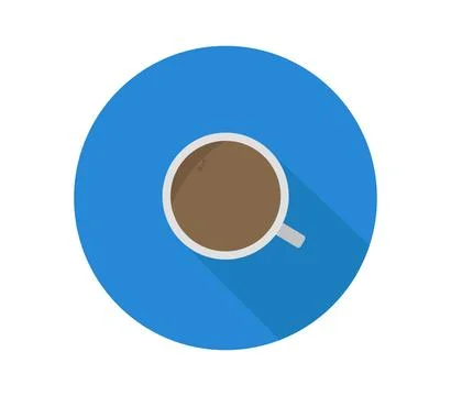 Coffee cup icon illustrated in vector on white background Stock Illustration