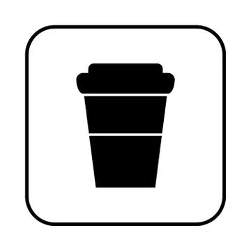 Coffee cup icon. Illustrazione stock