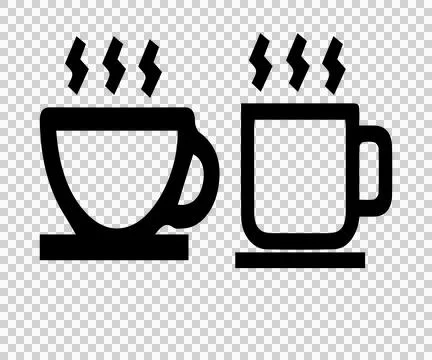 Coffee cup icon logo design. cup a coffee sign Stock Illustration