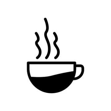 Coffee cup icon. simple design editable. design vector illustration Stock Illustration