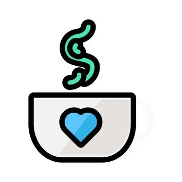 Coffee cup icon symbolizing hot beverage, work break, office refreshment Stock Illustration