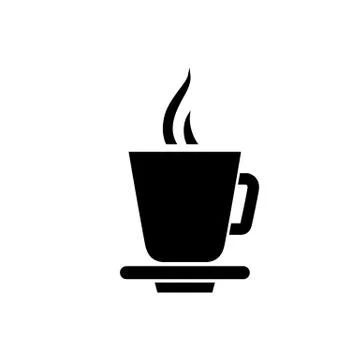 Coffee cup icon. Tea cup simple flat style vector illustration Stock Illustration