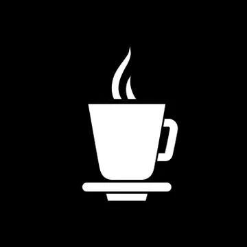 Coffee cup icon. Tea cup simple flat style vector illustration Stock Illustration
