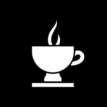 Coffee cup icon. Tea cup simple flat style vector illustration Stock Illustration
