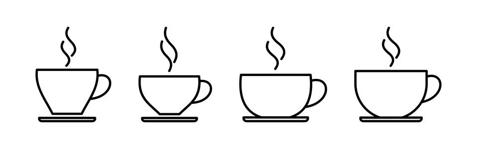 Coffee cup icon vector. cup a coffee icon vector. Stock Illustration