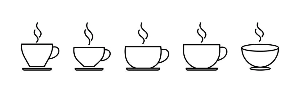 Coffee cup icon vector. cup a coffee icon vector. Illustrazione stock