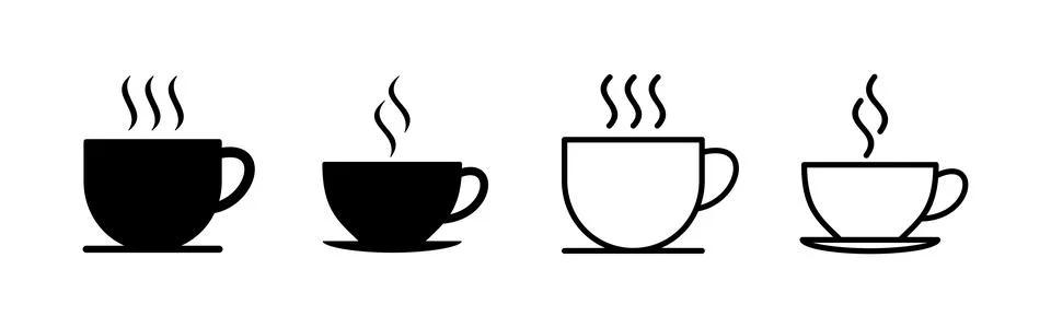 Coffee cup icon vector. cup a coffee sign and symbol Stock Illustration