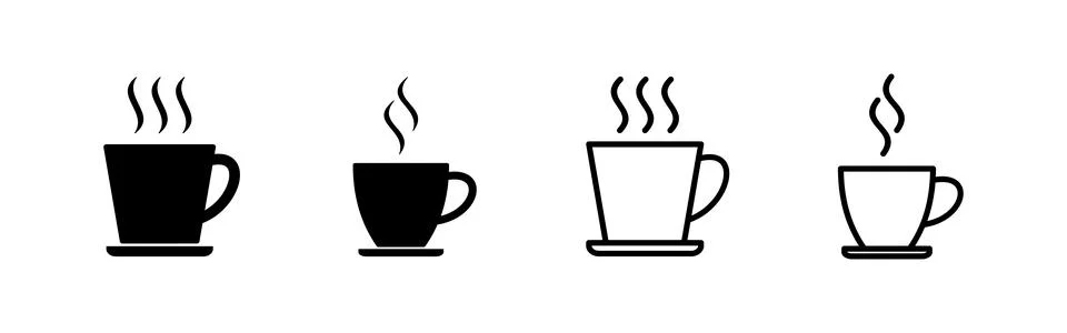 Coffee cup icon vector. cup a coffee sign and symbol Stock Illustration