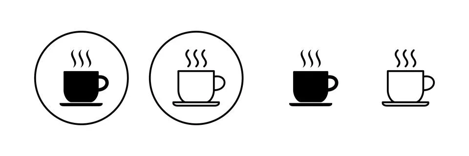 Coffee cup icon vector. cup a coffee sign and symbol Stock Illustration