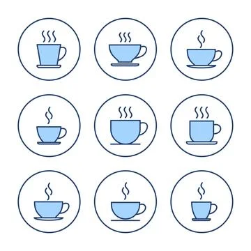 Coffee cup icon vector. cup a coffee sign and symbol Illustrazione stock