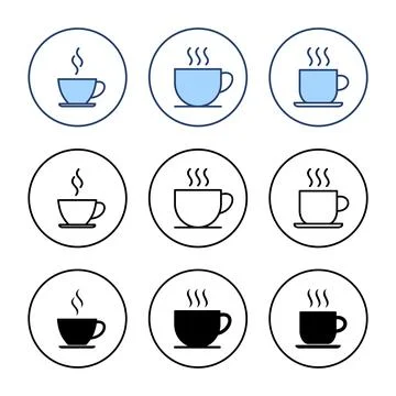 Coffee cup icon vector. cup a coffee sign and symbol Stock Illustration