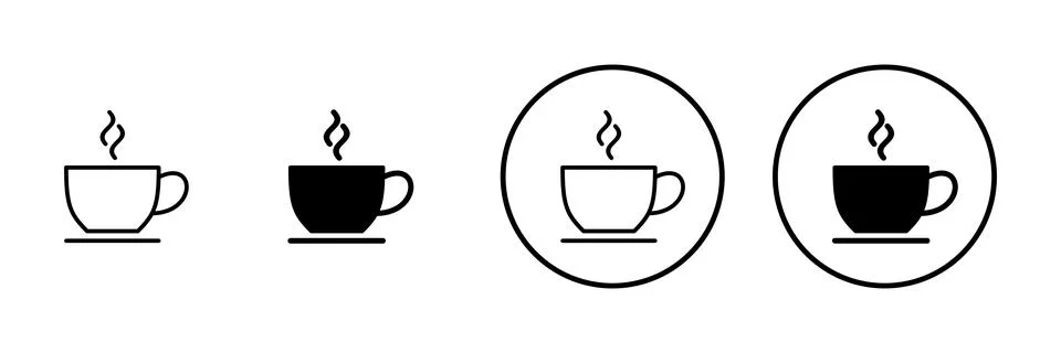 Coffee cup icon vector. cup a coffee sign and symbol Stock Illustration