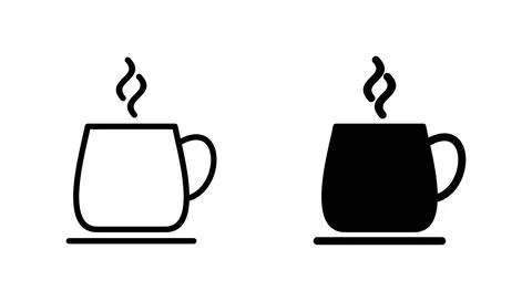 Coffee cup icon vector. cup a coffee sign and symbol Stock Illustration