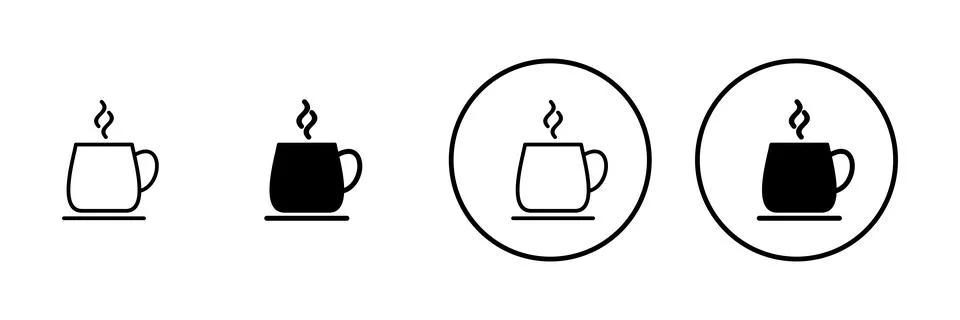 Coffee cup icon vector. cup a coffee sign and symbol Stock Illustration