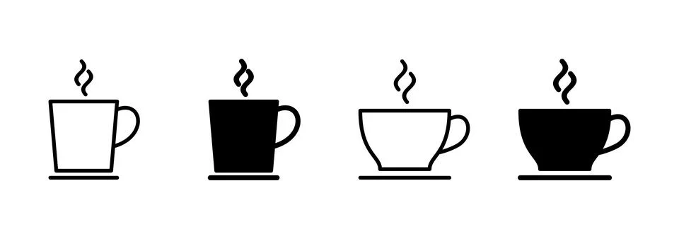 Coffee cup icon vector. cup a coffee sign and symbol Stock Illustration