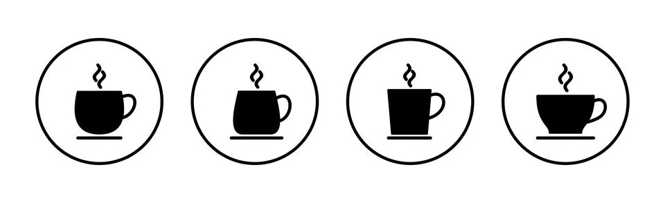 Coffee cup icon vector. cup a coffee sign and symbol Illustrazione stock
