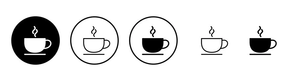 Coffee cup icon vector. cup a coffee sign and symbol Stock Illustration