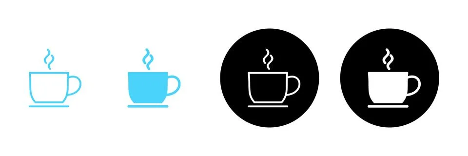 Coffee cup icon vector. cup a coffee sign and symbol Stock Illustration