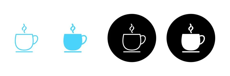 Coffee cup icon vector. cup a coffee sign and symbol Stock Illustration