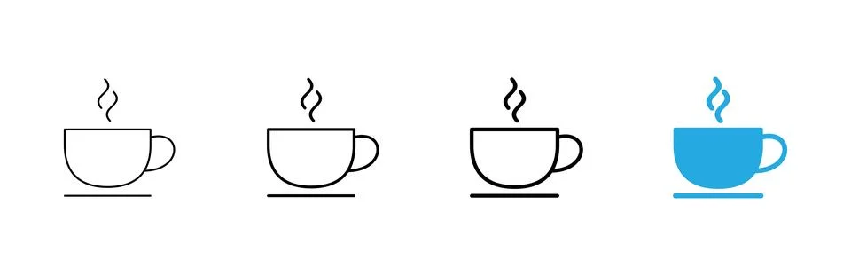 Coffee cup icon vector. cup a coffee sign and symbol Stock Illustration