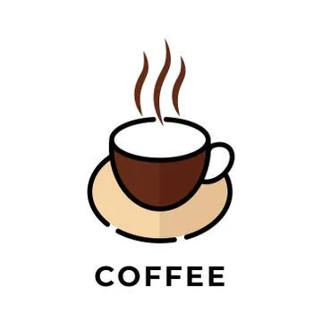 Coffee cup icon vector design illustration. Cup of Coffee icon vector isolate Illustrazione stock