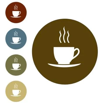 Coffee cup icon. Vector.  Stock Illustration