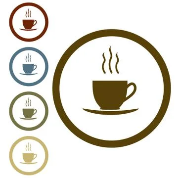 Coffee cup icon. Vector.  Stock Illustration
