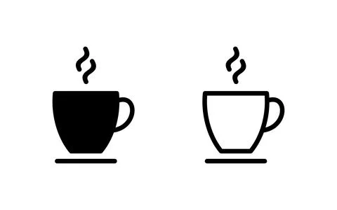Coffee cup icon vector illustration. cup a coffee sign and symbol Stock Illustration