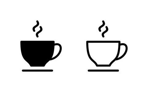 Coffee cup icon vector illustration. cup a coffee sign and symbol Stock Illustration
