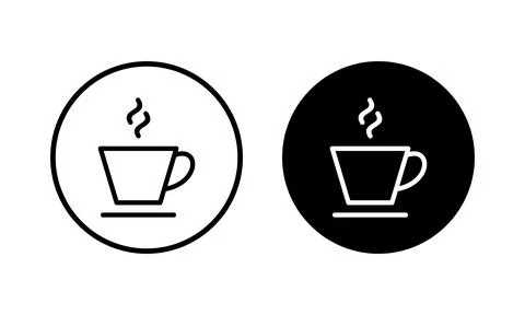 Coffee cup icon vector illustration. cup a coffee sign and symbol Stock Illustration