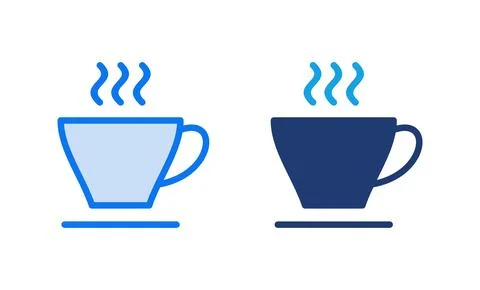 Coffee cup icon vector illustration. cup a coffee sign and symbol Stock Illustration