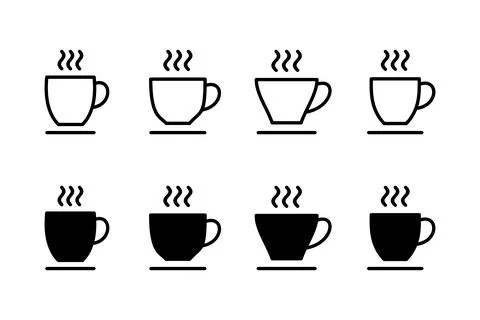 Coffee cup icon vector illustration. cup a coffee sign and symbol Stock Illustration