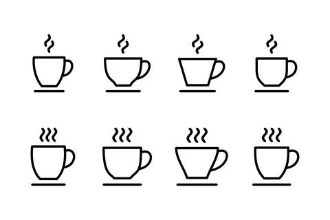 Coffee cup icon vector illustration. cup a coffee sign and symbol Stock Illustration