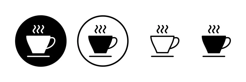 Coffee cup icon vector illustration. cup a coffee sign and symbol Stock Illustration