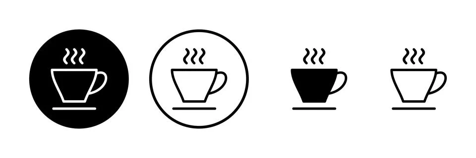 Coffee cup icon vector illustration. cup a coffee sign and symbol Stock Illustration