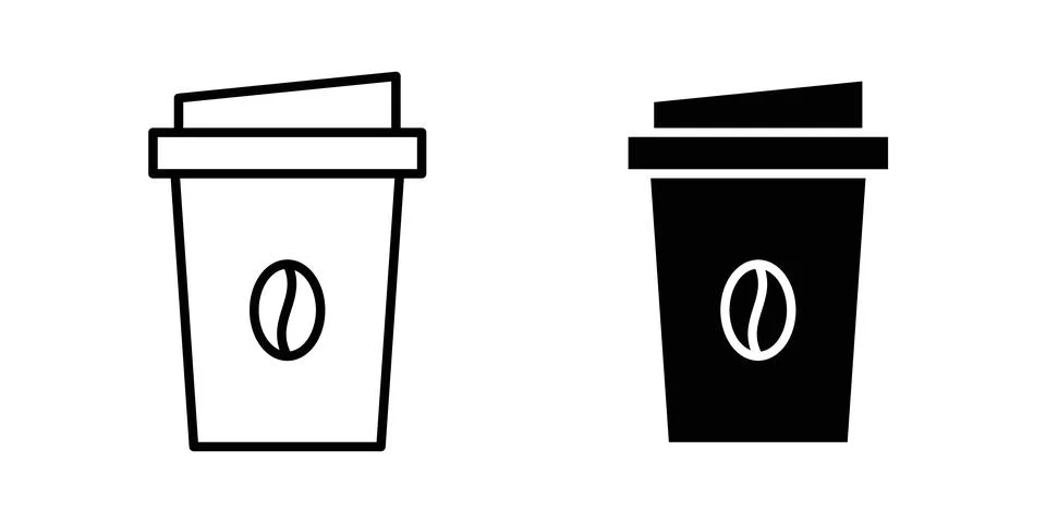 Coffee cup icon vector symbol graphics Stock Illustration