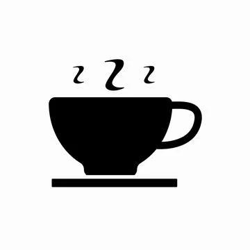 Coffee cup icon on white background. Vector illustration. Stock Illustration