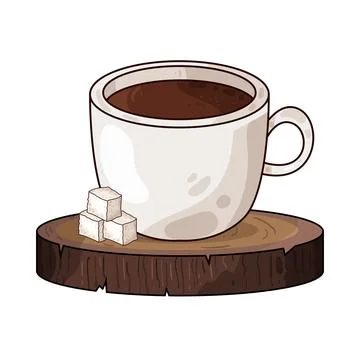 Coffee cup illustration Stock Illustration