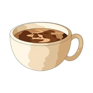 Coffee cup illustration Illustrazione stock