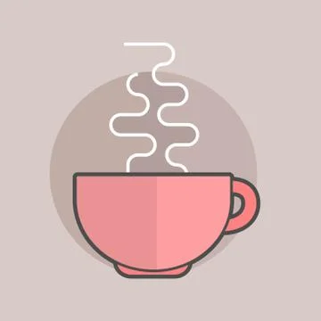 Coffee cup isolated on a background Stock Illustration